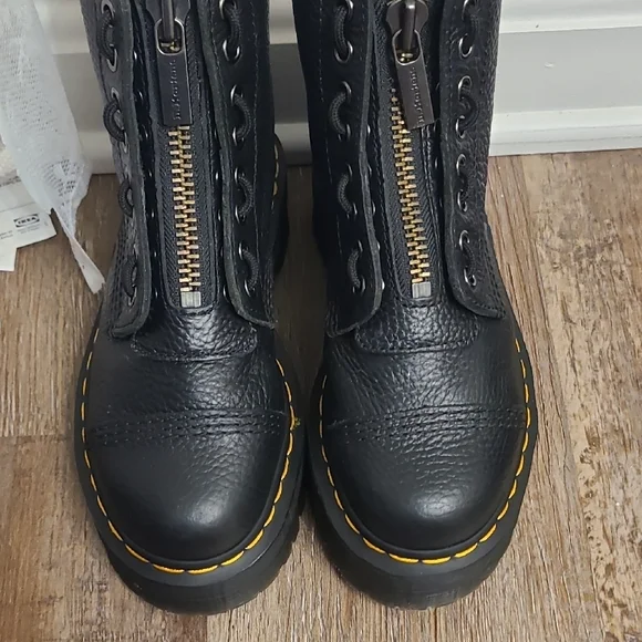 Dr. Martens Sinclair Milled Nappa Jungle Platform Boots - Picture 3 of 8